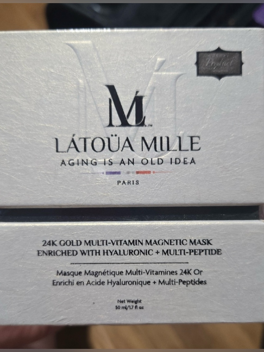 L'ATOUA MILLE 24K Gold Multi-Vitamin Magnetic Mask Sealed NEW/Sealed